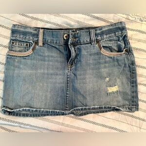 Old Navy Light Blue Denim Skirt